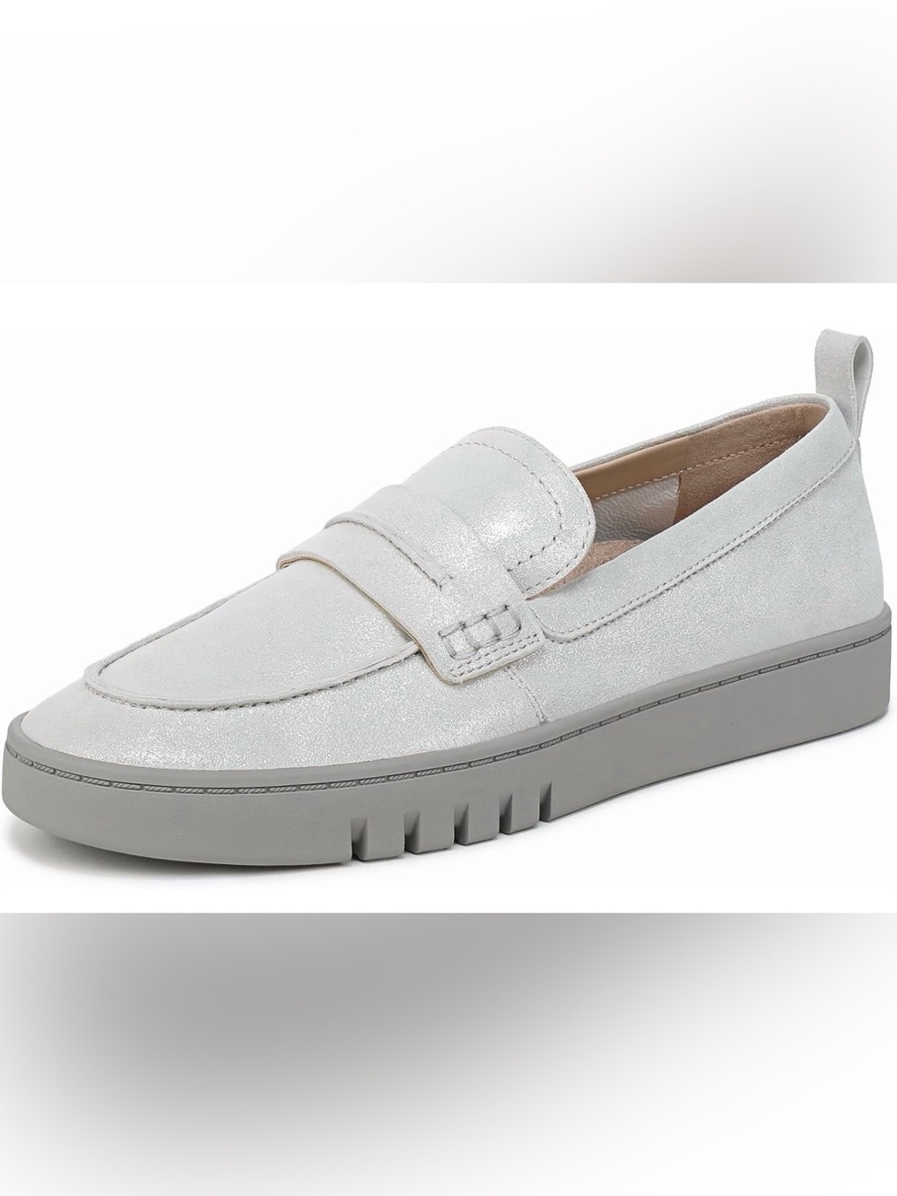 Vionic Silver Slip-On Penny Loafer Sneaker